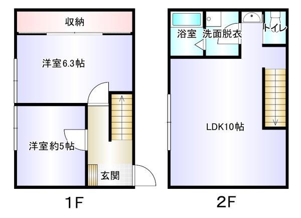 KS HOUSEII(2LDK/1階)の間取り写真