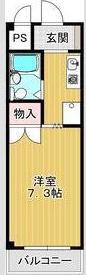 アークハイツ(1K/2階)の間取り写真