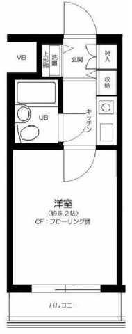 ウィン浅草(1K/9階)の間取り写真