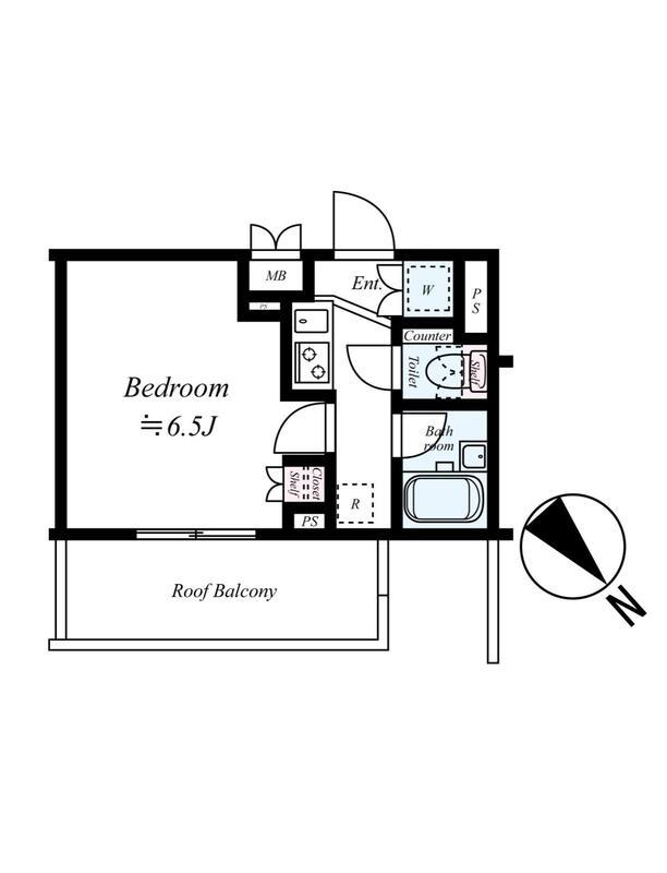 ルーブル桜台(1K/5階)の間取り写真