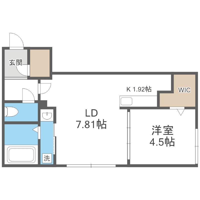 BERLINETTA312(1LDK/5階)の間取り写真