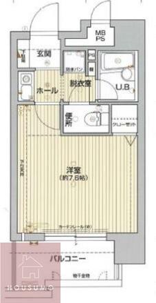 プレサンス新大阪(1K/9階)の間取り写真