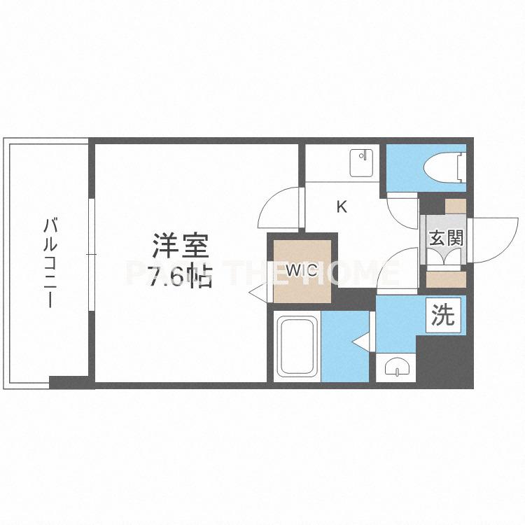 プライマル新大阪(ワンルーム/2階)の間取り写真
