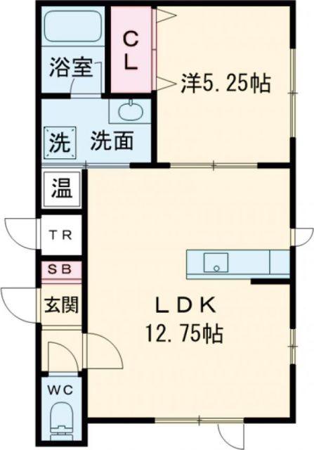 LE CIEL.N(1LDK/1階)の間取り写真
