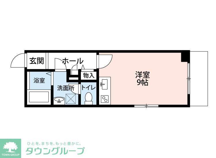 グラシア津田沼I(ワンルーム/2階)の間取り写真