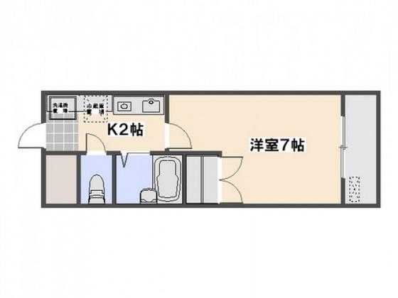 グレイス駅前(1K/1階)の間取り写真