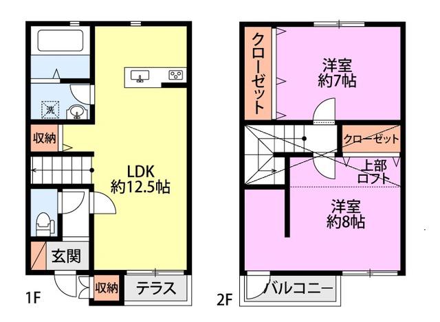 アランフェス(2LDK/1階)の間取り写真