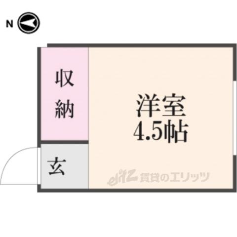 MICCHE鞍馬口(ワンルーム/3階)の間取り写真