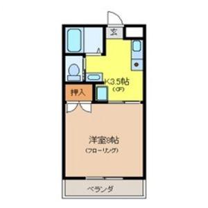 サンビレッジセキヤ(1K/1階)の間取り写真