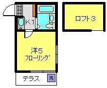 シャルムド弘明寺(1K/1階)の間取り写真