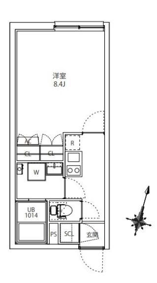 MAXIV CITY板橋区役所前(1K/3階)の間取り写真