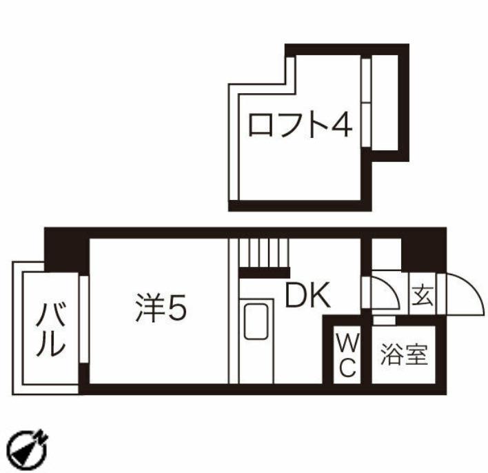 第7AMS円山(1DK/3階)の間取り写真