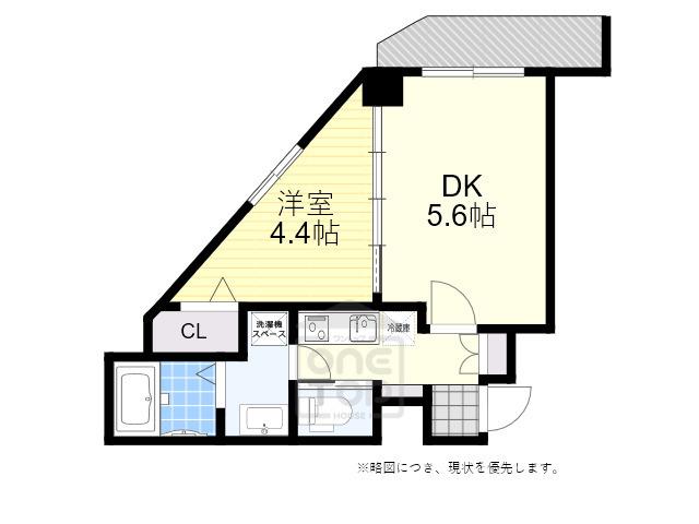ライブガーデン千里丘東(1DK/3階)の間取り写真