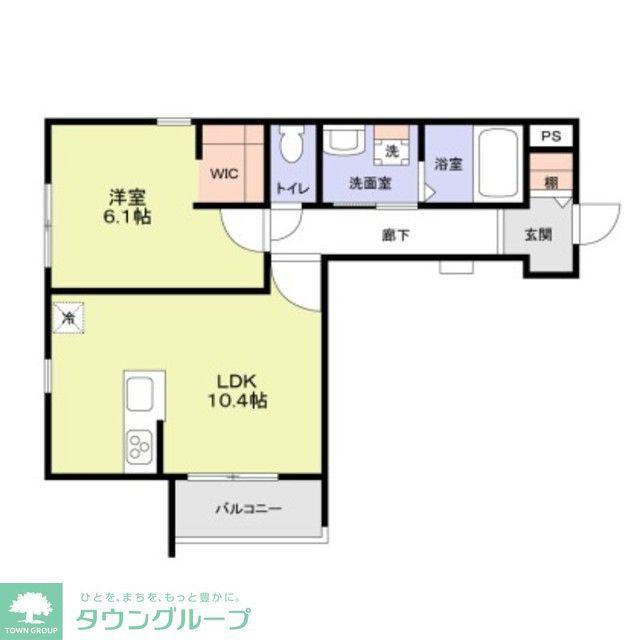 フォレストメゾン773(1LDK/3階)の間取り写真