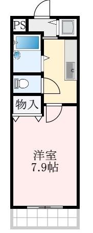 ルーチェII番館(1K/2階)の間取り写真