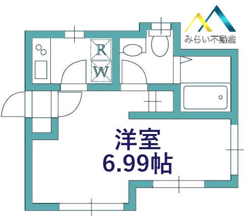アリベラール(1K/1階)の間取り写真