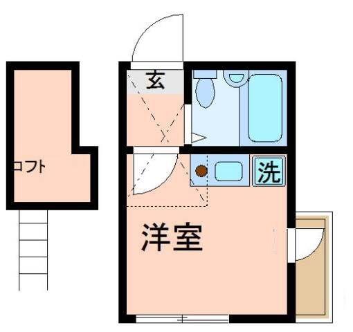 エテルノ北千住(ワンルーム/3階)の間取り写真
