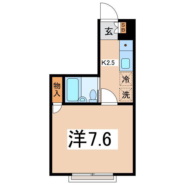 Sビレッジ 18(1K/3階)の間取り写真