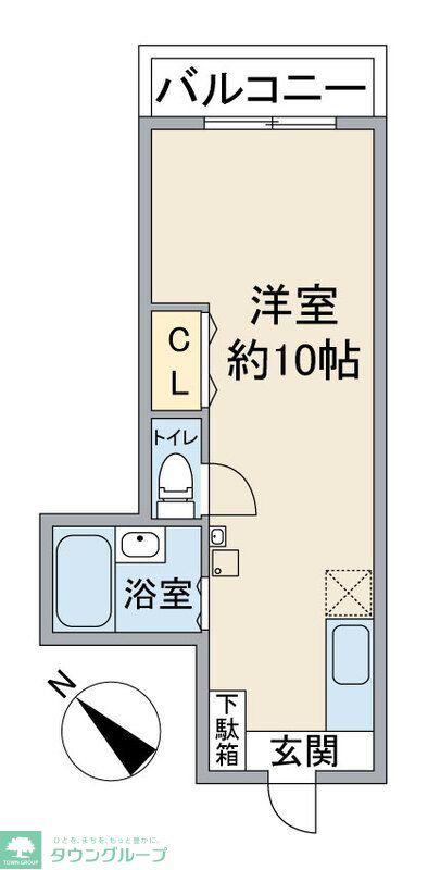 シャンボール小石川(ワンルーム/2階)の間取り写真