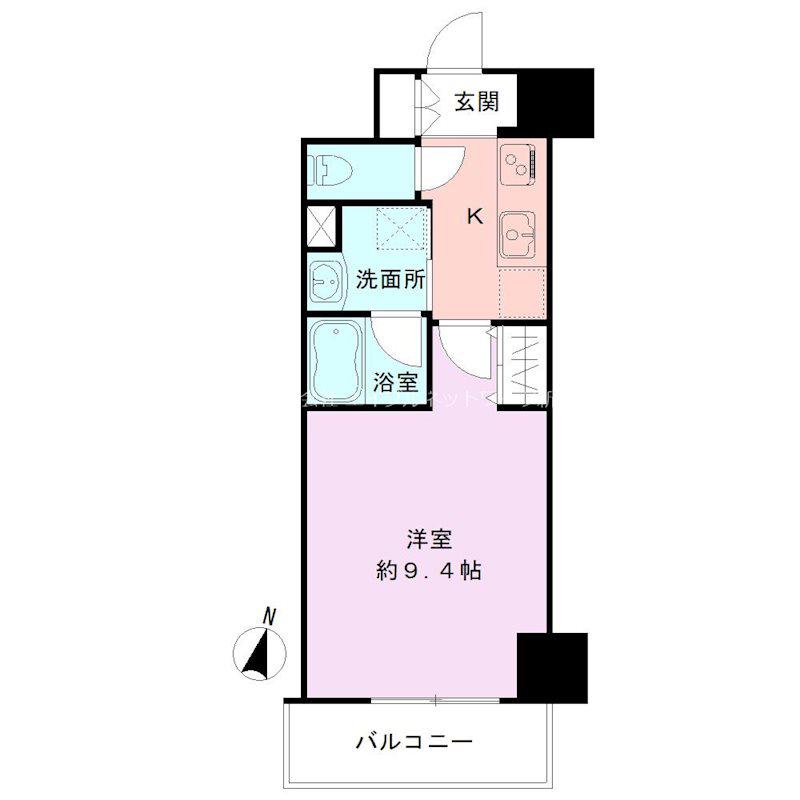 S-FORT新潟駅前(1K/3階)の間取り写真