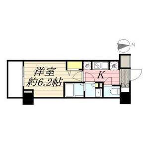 N-STAGE八王子Ⅱ(1K/8階)の間取り写真