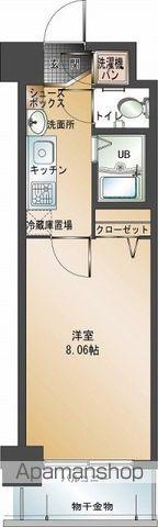 新品きマンション赤坂20(1K/2階)の間取り写真