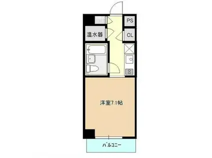 南大通桜苑ビル(1K/4階)の間取り写真