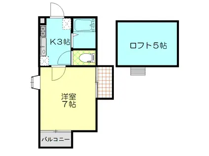 どーむSAKURA(1K/2階)の間取り写真