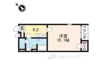 レオネスクトMATSUO(1K/2階)の間取り写真
