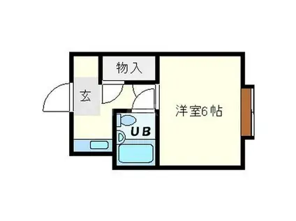 FUJI HOUSE(1K/2階)の間取り写真