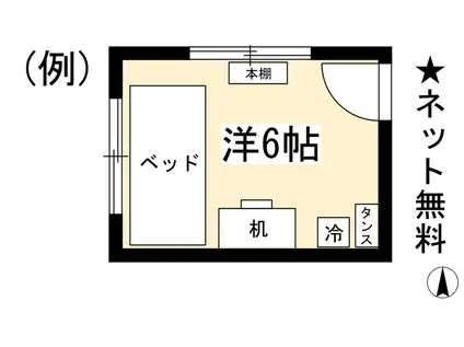 ハウスMIURA(ワンルーム/2階)の間取り写真