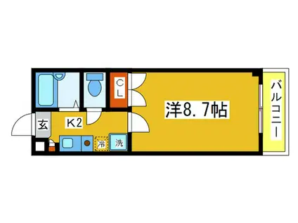 ＪＲ京葉線 舞浜駅 徒歩27分 3階建 築20年(1K/1階)の間取り写真
