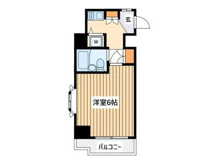 パレ・ドール八王子3(1K/4階)の間取り写真