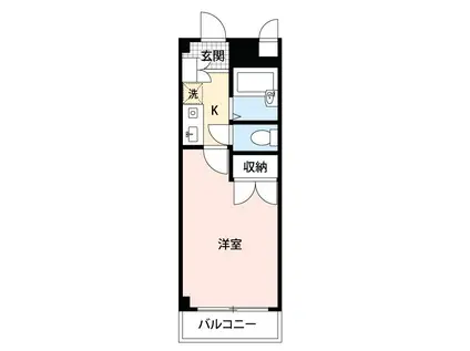 メゾン・ボヤージII(1K/1階)の間取り写真