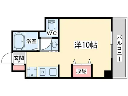 オアーゼ梅田東(ワンルーム/6階)の間取り写真