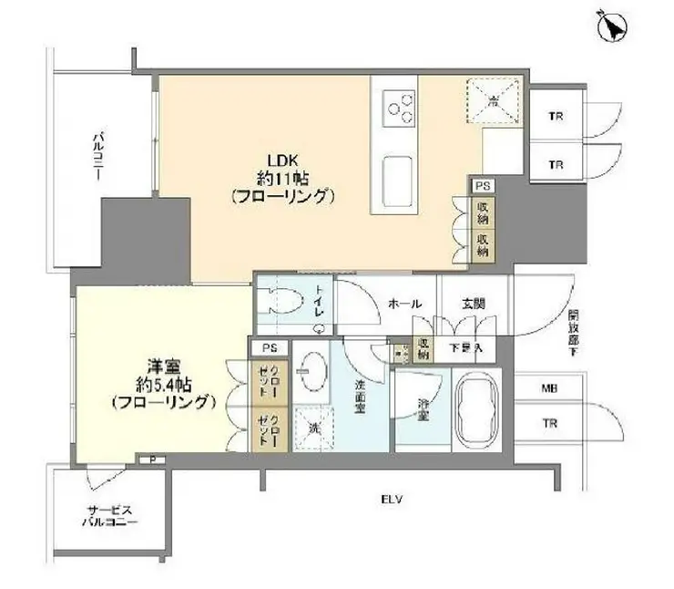 ブランズ愛宕虎ノ門 7階階 間取り