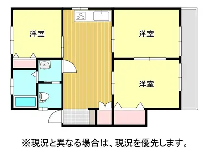 ニューコーポ板谷(3LDK/2階)の間取り写真