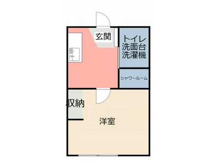 ストーク東山(ワンルーム/1階)の間取り写真