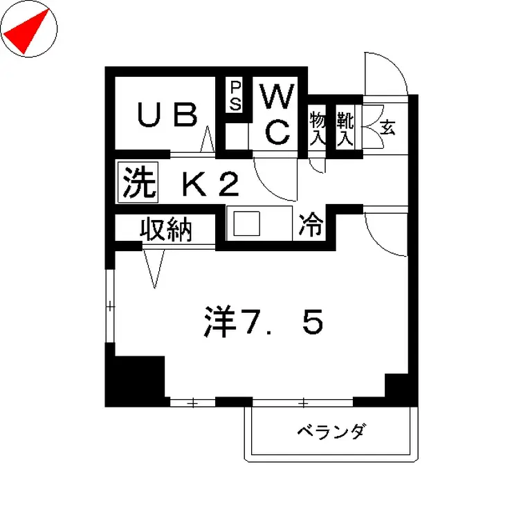 サンライズ中村橋 3階階 間取り