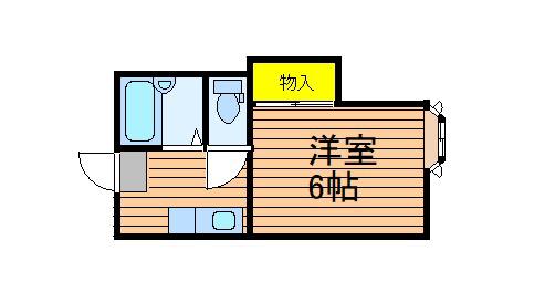アドナイ・イルエ(1K/2階)の間取り写真