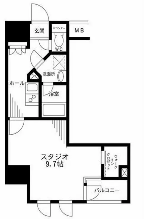 レジディア九段下 2階階 間取り