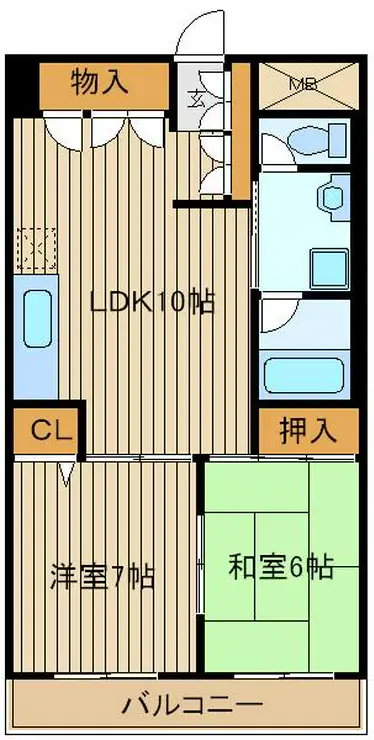 コートリジェール 6階階 間取り