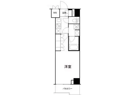 ルーブル方南町弐番館(1K/3階)の間取り写真