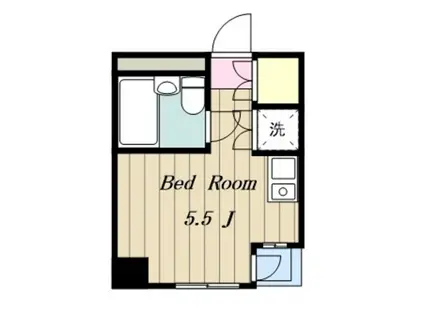 朝日プラザ南橋本(ワンルーム/3階)の間取り写真