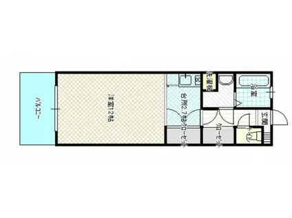 TOビル(ワンルーム/3階)の間取り写真