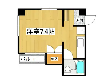 ガーベラ大手町(ワンルーム/2階)の間取り写真