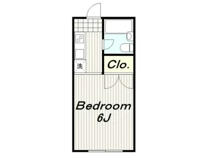 ハイツ土方(1K/2階)の間取り写真