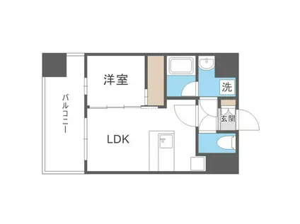 グランフォーレプライム千早(1LDK/7階)の間取り写真