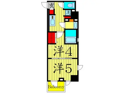 DELCCS IKEBUKURO(2K/6階)の間取り写真