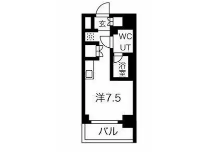クラリッサ横浜フロード(ワンルーム/5階)の間取り写真